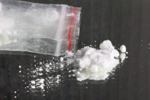 cocaine over a Table