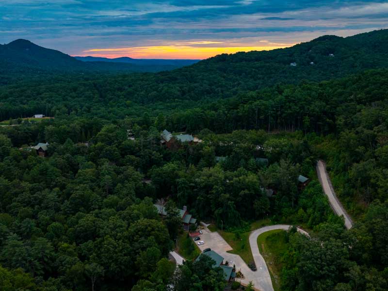 eagle eye view of black bear lodge