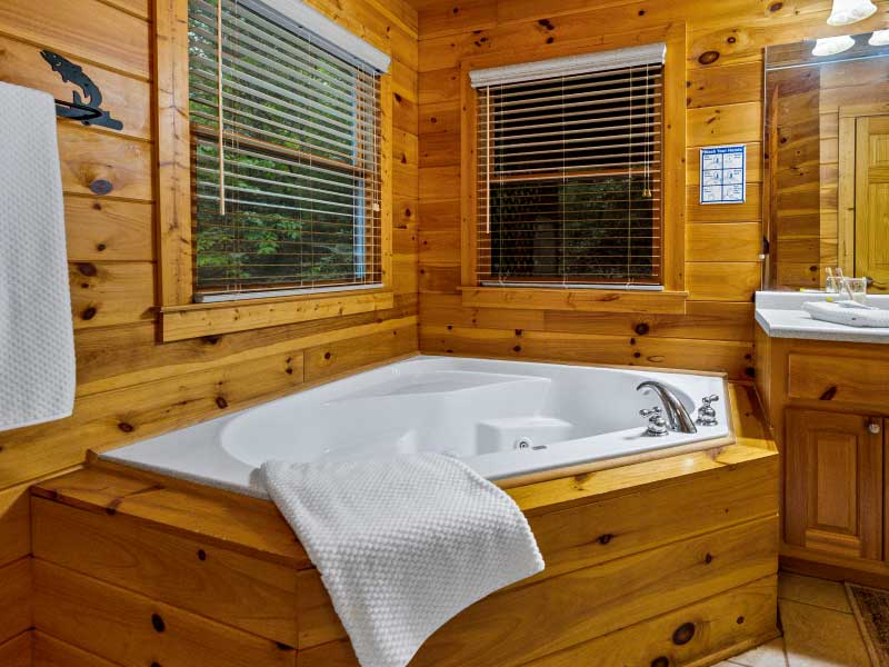 tub at black bear lodge