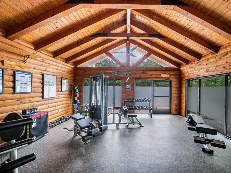 gym at black bear lodge