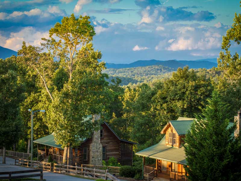 Black Bear Lodge in it's secluded and peaceful setting