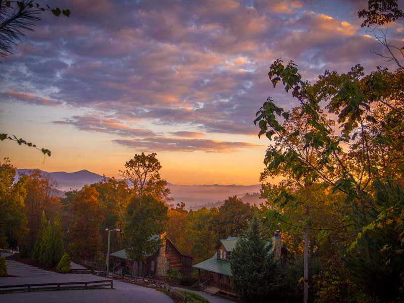 Black Bear Lodge at Sunset