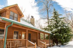 Black Bear Lodge in the snow